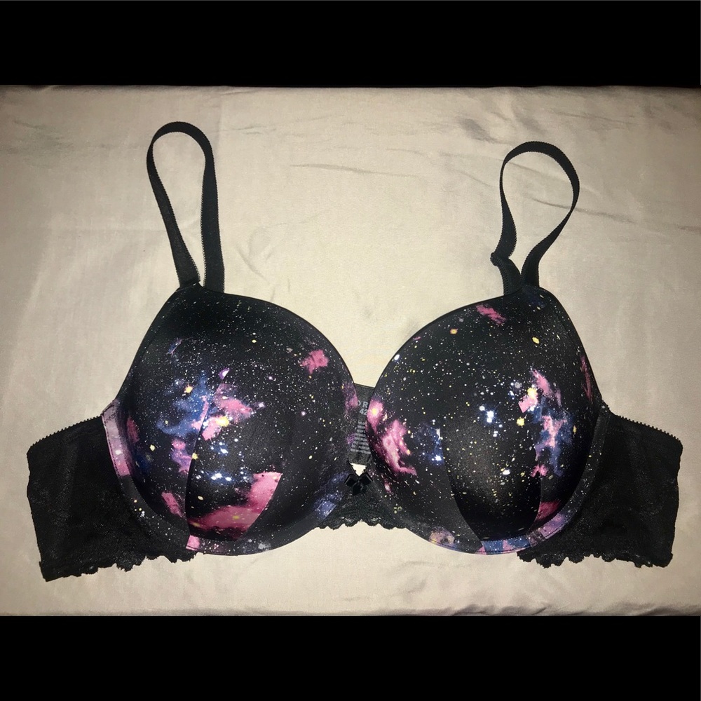 Black Cosmic Push-up Plunge Torrid Curve 42C Bra